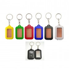 Mini LED Solar Flashlight Keychain